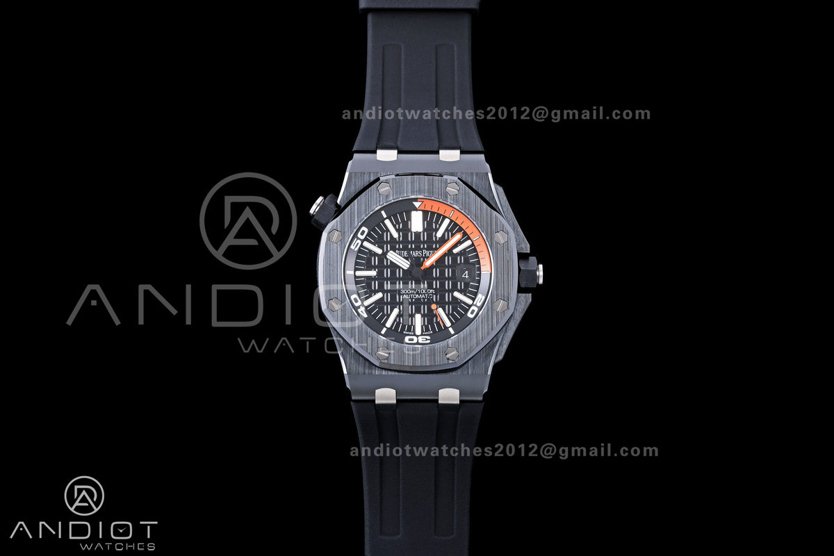 Royal Oak Offshore Diver 15707 Black Ceramic JF 1:1 Best Edition SA3120 Super Clone
